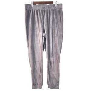 Stan Herman Grey Plush Fleece Pajama Pants Size M Cozycore Loungewear Joggers